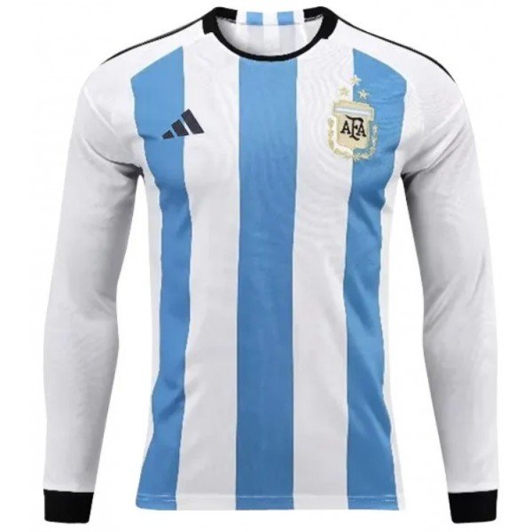 Camisa I Seleção da Argentina 2022 Adidas oficial manga comprida